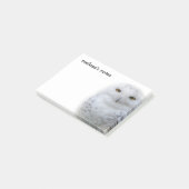 Mooi, drommelig en Serene Snowy Owl Post-it® Notes (Schuin)