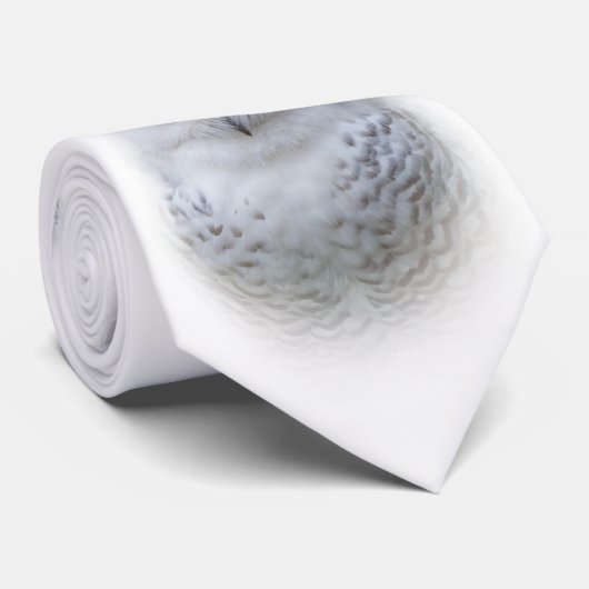 Mooi, drommelig en Serene Snowy Owl Stropdas (Opgerold)