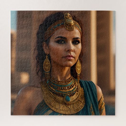 Mooi Egyptisch vrouwenportret Legpuzzel (Verticaal)
