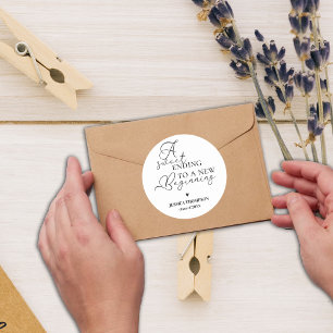 Mooi einde aan nieuw begin Afstudeerklas 2026 Grad Ronde Sticker