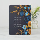 Mooi elegant bruiloft uitnodiging ontwerp (Staand voorkant)