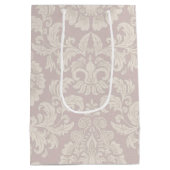 Mooi Elegant Damask Patroon Medium Cadeauzakje (Achterkant)