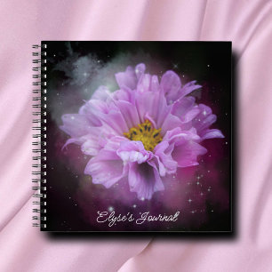 Mooi Elegant Roze Bloem  Journaal Notitieboek