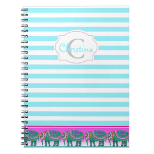 Mooi Elephant Monogram Notitieboek