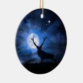 Mooi Elk kerstdecoratie-Ornament Keramisch Ornament (Rechts)
