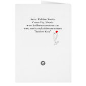 Mooi en kleurrijk Wenskaart (Achterkant)