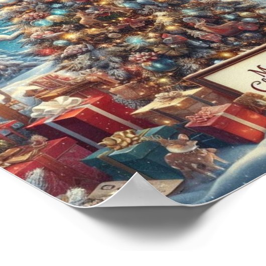 Mooi en mooi kerst Poster: Poster (Hoek)