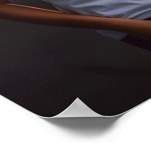 Mooi en mooi krullend vrouwenmodel poster (Hoek)