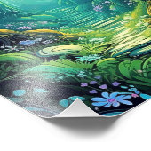 Mooi enchated bos foto afdruk (Hoek)