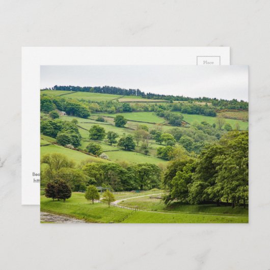 Mooi Engels landschap Yorkshire Dales Briefkaart (Voorkant / Achterkant)