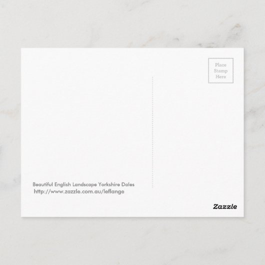 Mooi Engels landschap Yorkshire Dales Briefkaart (Achterkant)