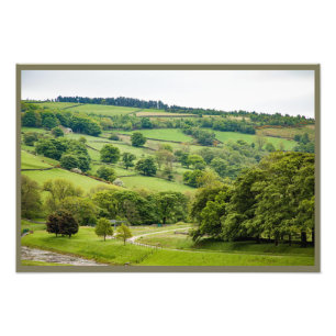 Mooi Engels landschap Yorkshire Dales Foto Afdruk