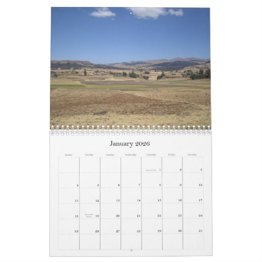 Mooi Ethiopië Kalender (Jan 2026)