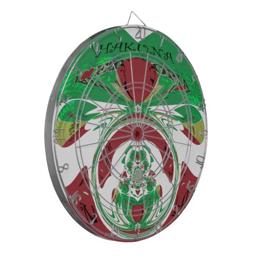 Mooi Ethiopië Lovely Hakuna Matata waar ik van hou Dartbord (Voorkant Links)