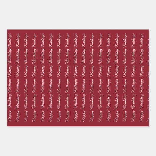 Mooi ethnisch meisje gepersonaliseerd inpakpapier vel (Voorkant 3)