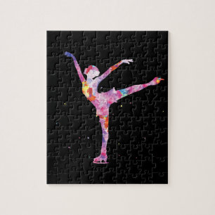 mooi figuur skater girl idee - figuur ijs legpuzzel