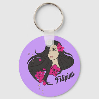 Mooi Filipina grafisch T-shirt Sleutelhanger
