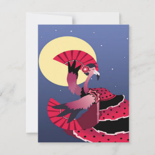 Mooi Flamenco Flamingo   Geweldige geschenk Kaart