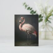 Mooi Flamingo Briefkaart (Staand voorkant)