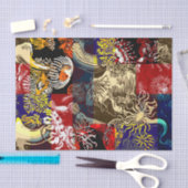 Mooi Floral Abstract Tissuepapier (Craft)