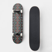 Mooi Floral Cross Stitch Embroidery Pattern Skateboard (Voorkant)