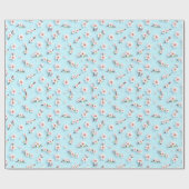 Mooi Floral Pattern Cadeaupapier (Vlak)