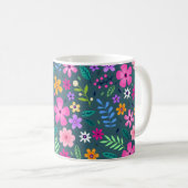 Mooi Floral Pattern Koffiemok (Voorkant rechts)