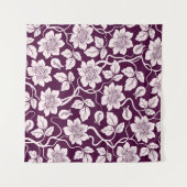 Mooi Floral Pattern Wandkleed (Voorkant (horizontaal))