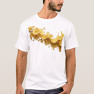 Mooi & Fraai ABSTRACTE BLOEM Designer Grafisch T-shirt