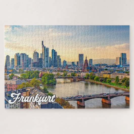 Mooi Frankfurt, Duitsland Legpuzzel (Horizontaal)