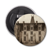Mooi Frans Chateau in Sepia Tones Button Flesopener (Voorkant)