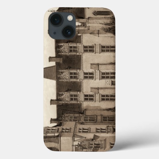 Mooi Frans Chateau in Sepia Tones Case-Mate iPhone Case (Achterkant)