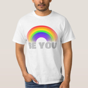 Mooi Gay LQBTQ Pride Wees jezelf Regenboog gelijkh T-shirt