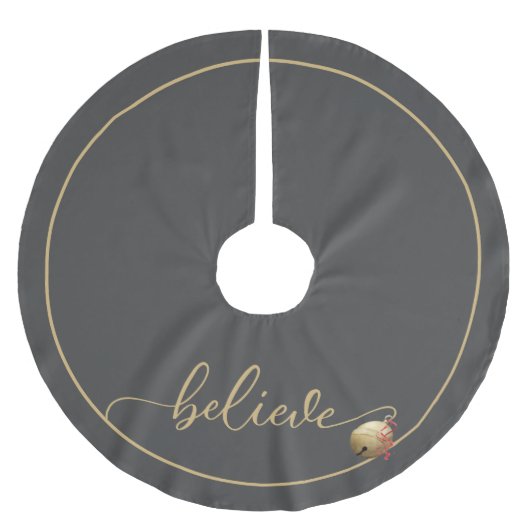 Mooi GELOOFschrift Kerstmis Jingle Bell Kerstboom Rok (Voorkant)