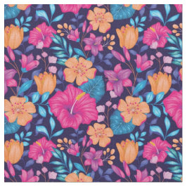 Mooi gemengd bloemmotief stof