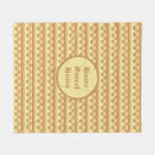 Mooi geometrisch patroon fleece deken (Voorkant (Horizontaal))