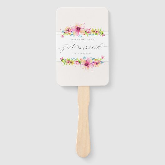 Mooi, gewoon huwelijk | Handventilatoren Handwaaier (Voorkant)