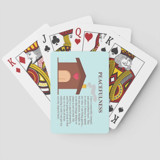 Mooi Gezegde over rust Pokerkaarten (Achterkant)