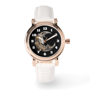 Mooi gezicht in de maan horloge