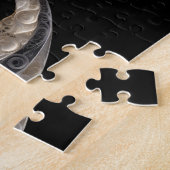 Mooi gezicht in de maan legpuzzel (Zijkant)