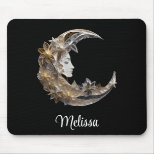 Mooi gezicht in de maan muismat