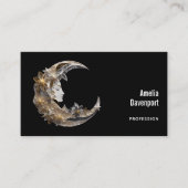 Mooi gezicht in de maan visitekaartje (Voorkant)