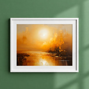 Mooi glamour vrouw met hoed kunst poster