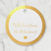 Mooi Gold Foil Bedankjes Labels (Voorkant)