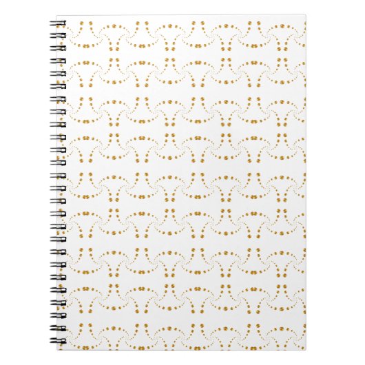 Mooi Golden Geometric Pattern Notitieboek (Voorkant)