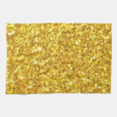 Mooi gouden glans glitter patroon theedoek (Horizontaal)