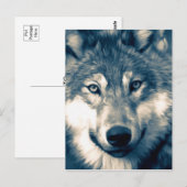 Mooi grijs Wolf Woodland Animal Briefkaart (Voorkant / Achterkant)