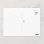 Mooi grijs Wolf Woodland Animal Briefkaart (Achterkant)