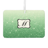 Mooi groen monogram luchtverfrisser (Achterkant)