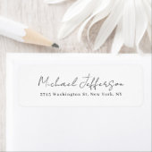 Mooi handschrift creatief trendy wit etiket (Insitu)